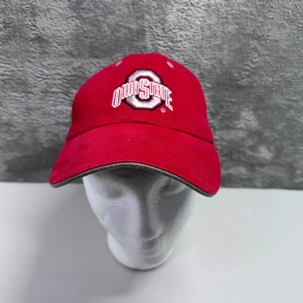 Signatures Ohio State University Buckeyes Hat OSU NCAA Football Red Baseball Cap